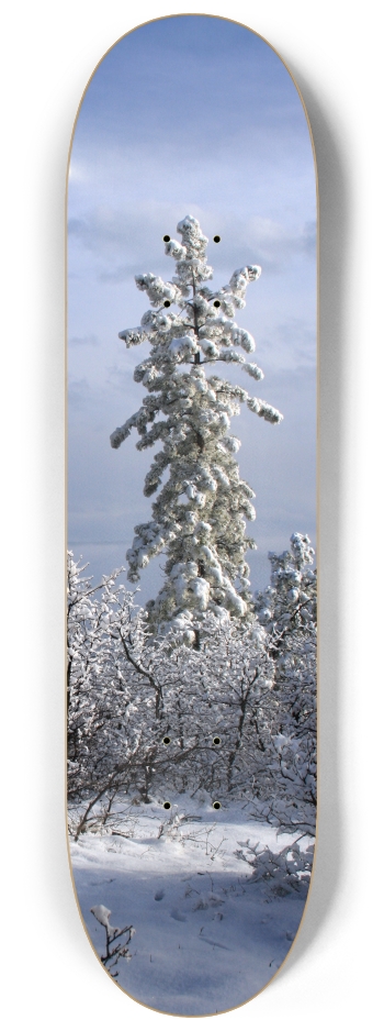 Snowy Tree 8-1/4 Skateboard Deck