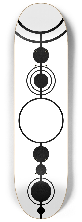 Crop Circles (transparent) 8-1/4 Skateboard Deck