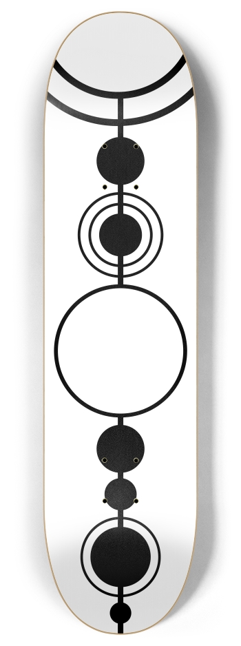 Crop Circles (transparent) 8 Inch Skateboard Deck
