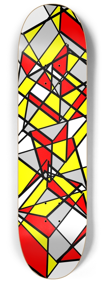 Kaleidoskate (transparent) 8-1/4 Skateboard Deck