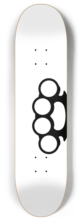 knuckles (transparent) 8 Inch Skateboard Deck