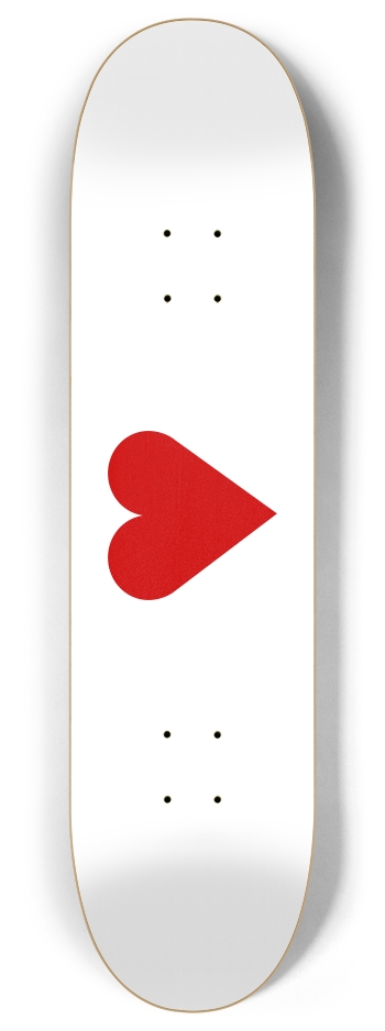 Heart 8 Inch Skateboard Deck