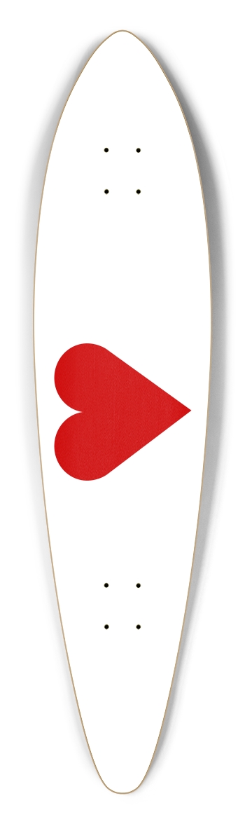 Heart Pintail Longboard
