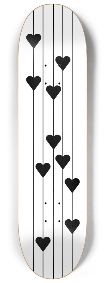 Heart Strings 8-1/4 Skateboard Deck