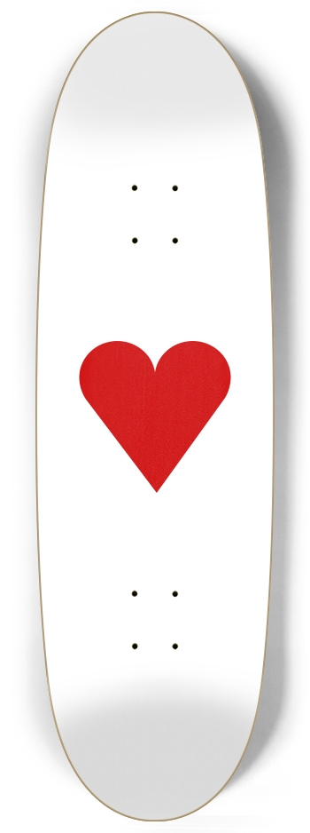Red Heart Vertical Egg Shape