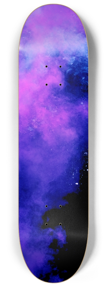 Blue and Pink Smoke 2 8-1/4 Skateboard Deck