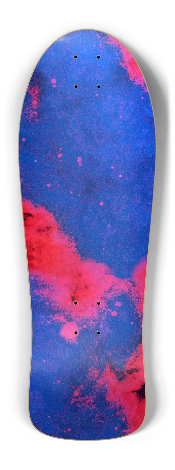 Blue and Pink Smoke Old School Shape