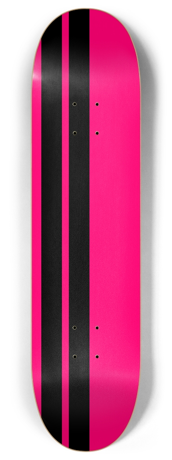 Racing Strip Pink 8 Inch Skateboard Deck