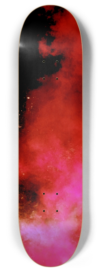Red Smoke 8 Inch Skateboard Deck