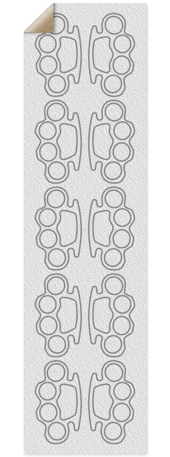 Brass Knuckles Pattern 9 x 33 Inch Griptape