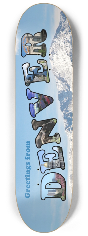 Denver Postcard 8-1/4 Skateboard Deck