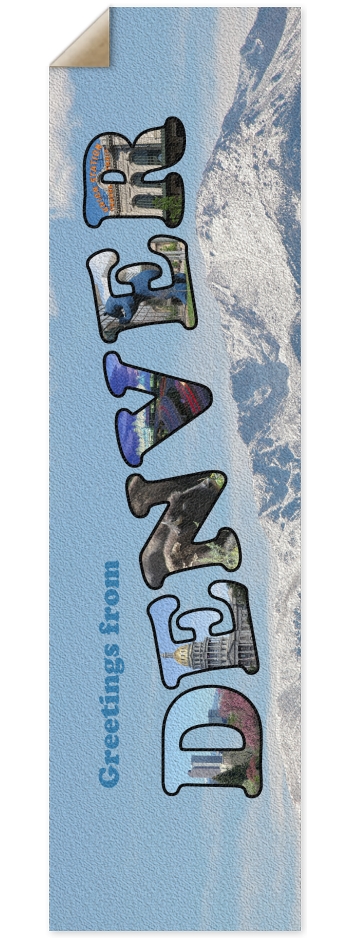 Denver Postcard 9 x 33 Inch Griptape