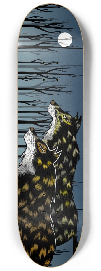 The Hunt (blue) 8-1/4 Skateboard Deck