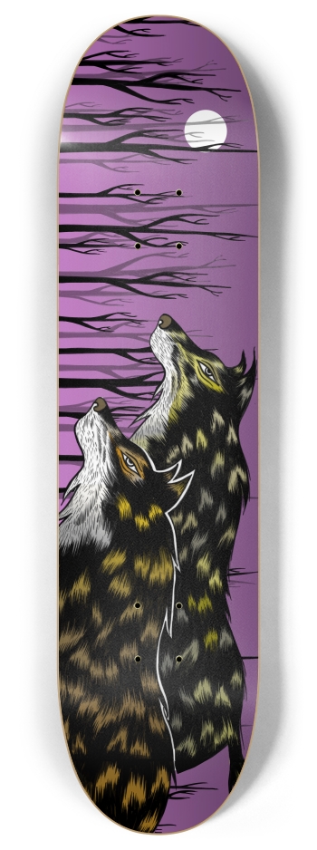 The Hunt (purple) 8 Inch Skateboard Deck