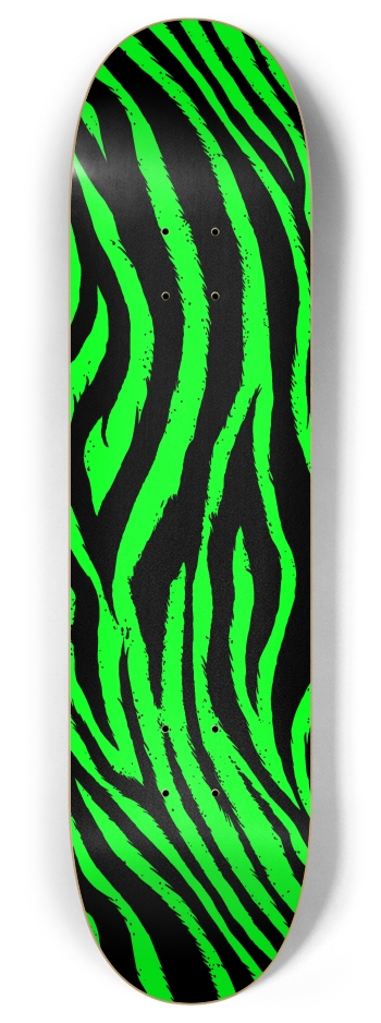 Green Zebra 8 Inch Skateboard Deck