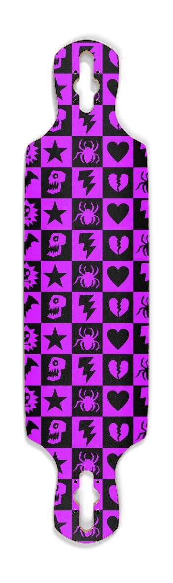 Purple Gothic Punk Checkers