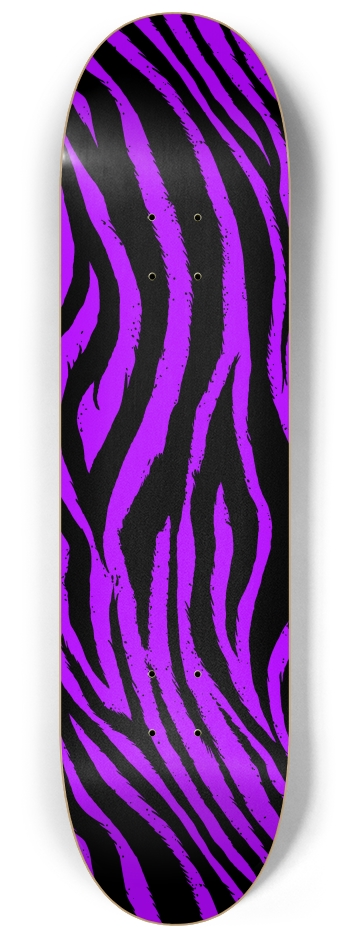 Purple Zebra 8-1/4 Skateboard Deck