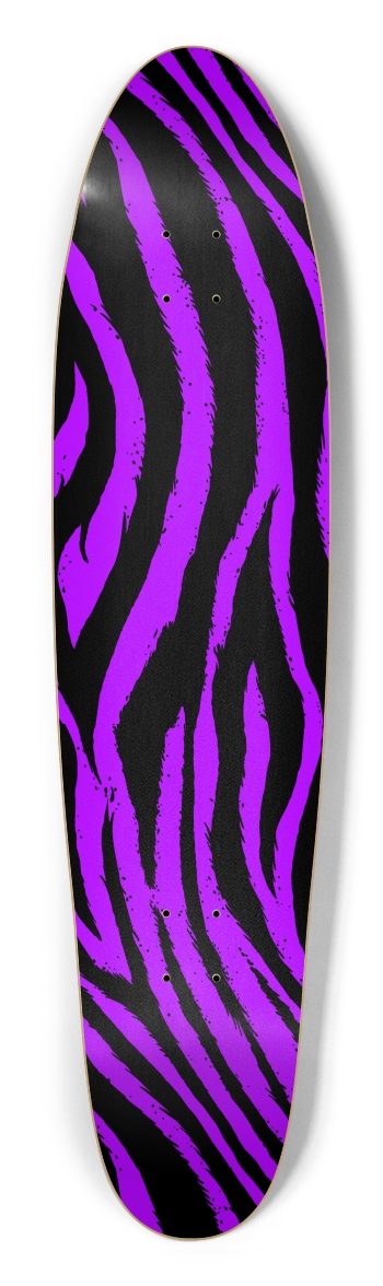 Purple Zebra Longboard Shape
