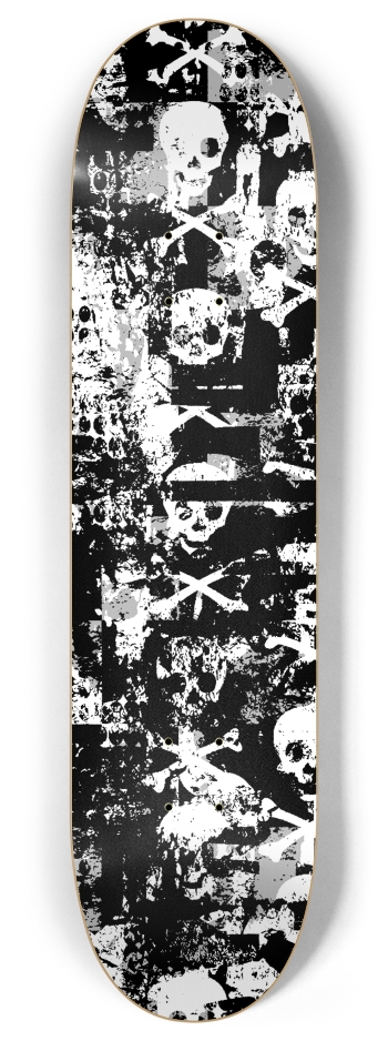 Splatter Grunge 8 Inch Skateboard Deck