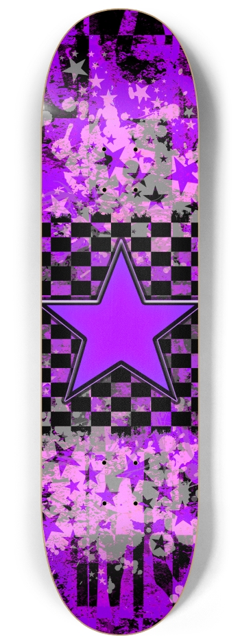 Purple Star 8-1/4 Skateboard Deck