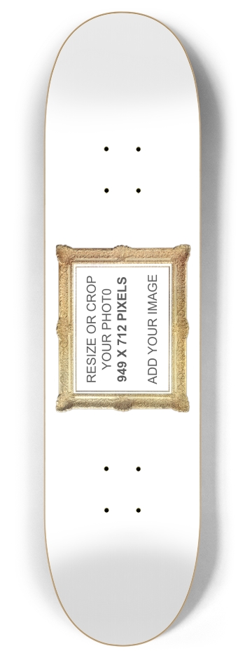 Gold Frame 8 Inch Skateboard Deck