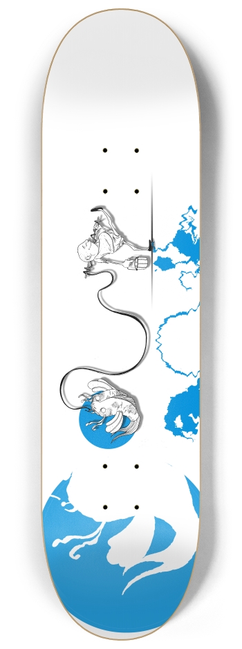 lil Fish Transparent 8-1/4 Skateboard Deck