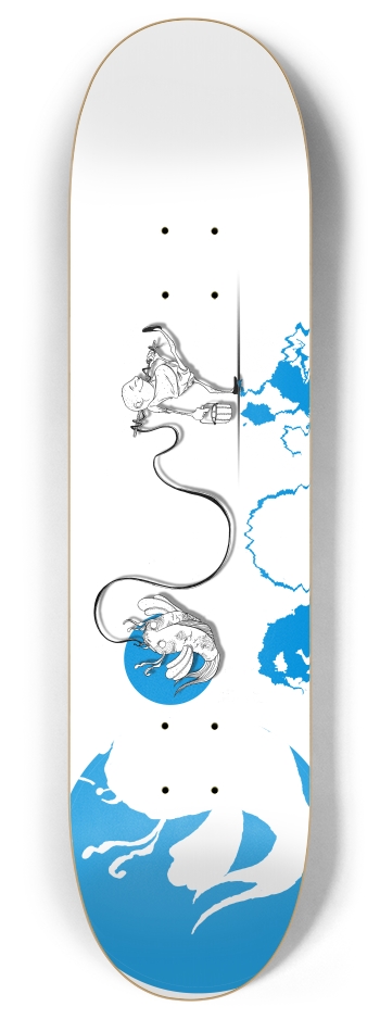 lil Fish Transparent 8 Inch Skateboard Deck