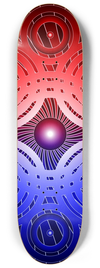 Abstract / Psychedelic Circles 8-1/4 Skateboard Deck