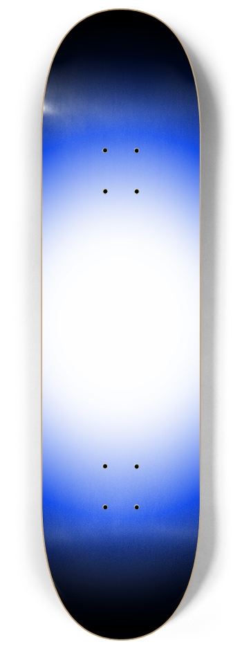 Blue Black White Gradient Background 8-1/4 Skateboard Deck