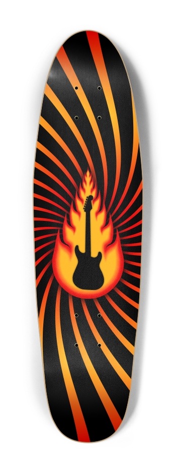 Guitar With Fire Graphics