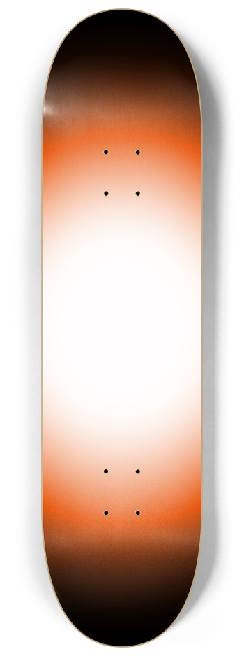 Orange Black White Gradient Background 8-1/4 Skateboard Deck