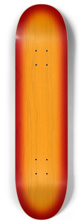 Sunburst Guitar Wood Finish 8 Inch Skateboard Deck