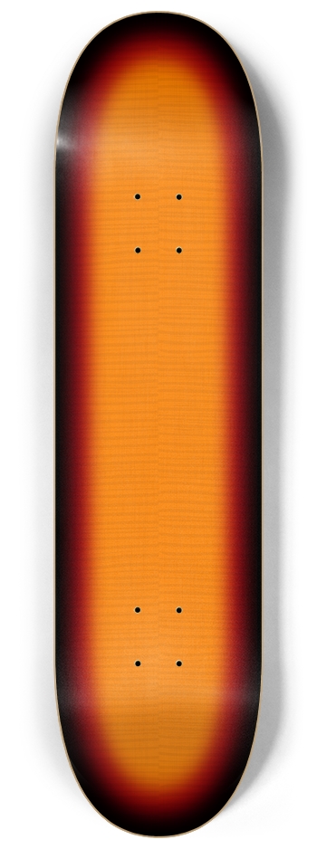 Sunburst Tiger Stripe Wood Finish 8-1/4 Skateboard Deck