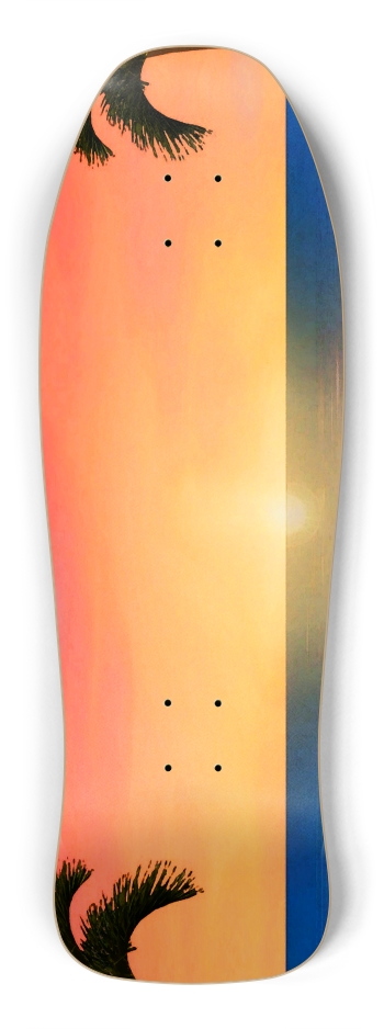 Sunset Beach Scene Shredder Shape