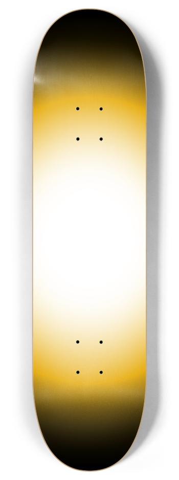 Yellow Black White Gradient Background 8 Inch Skateboard Deck
