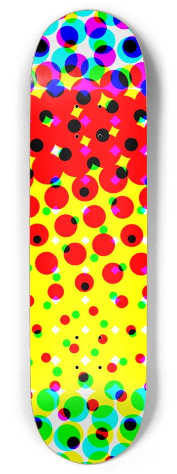 Abstract Color Halftone Dots