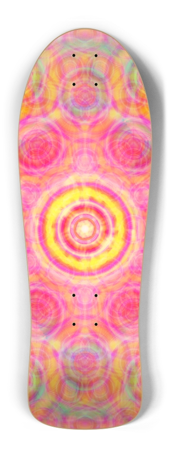 Abstract / Psychedelic Radial Pattern Old School Shape