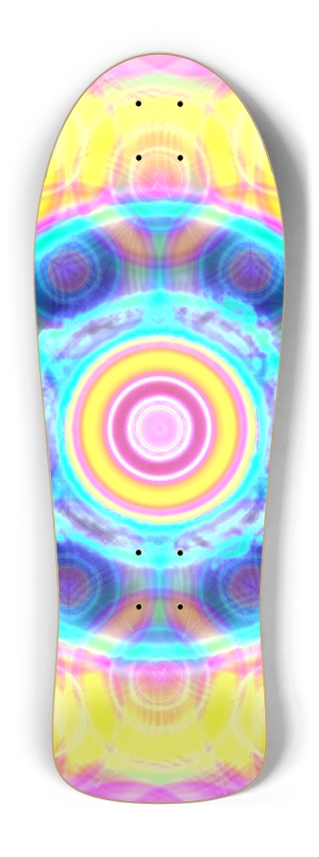 Abstract / Psychedelic Radial Pattern Old School Shape