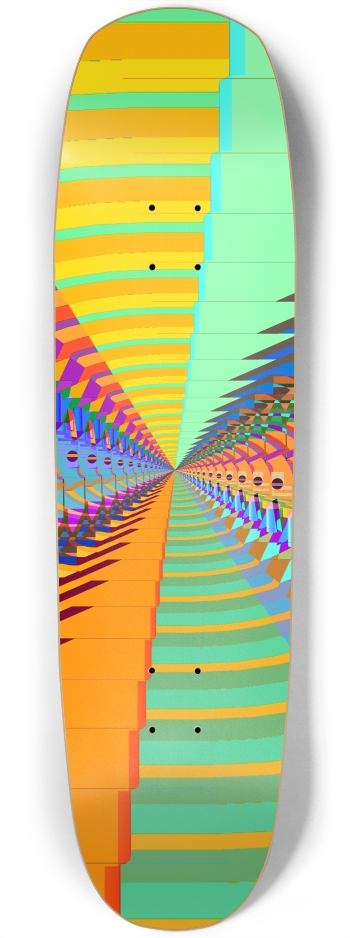 Abstract / Psychedelic Radial Pattern Square Nose