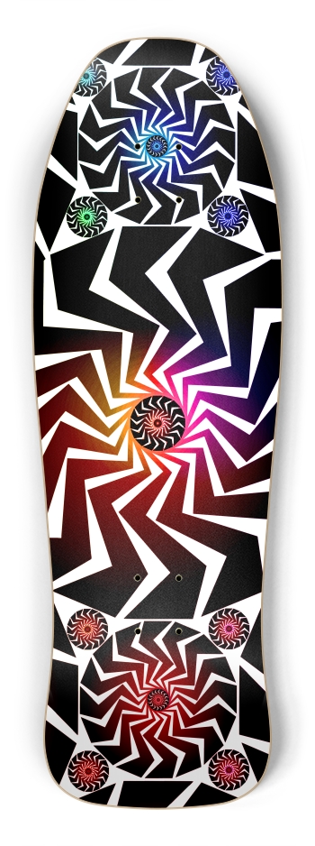 Abstract / Psychedelic Spiral Pattern Shredder Shape