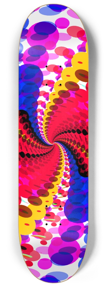 Abstract / Psychedelic Spiral Pattern 8-1/4 Skateboard Deck