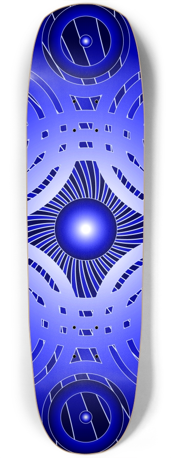 Blue Abstract Circles Square Nose