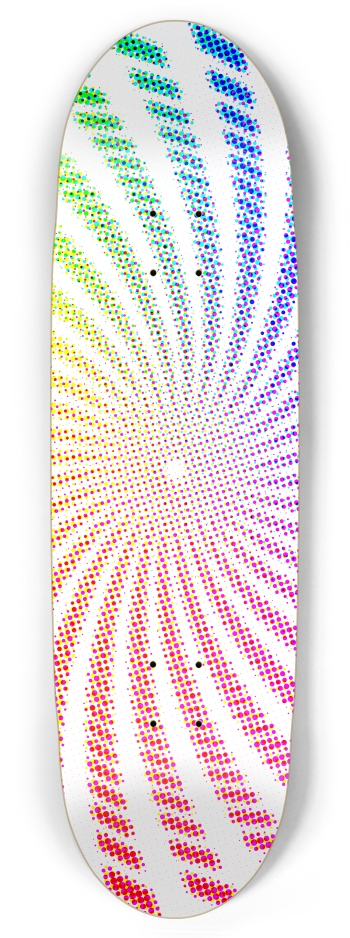 Color Halftone Dots Spiral