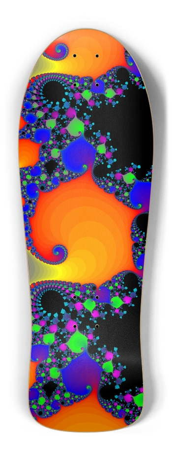 Psychedelic Fractal Pattern Old School Shape