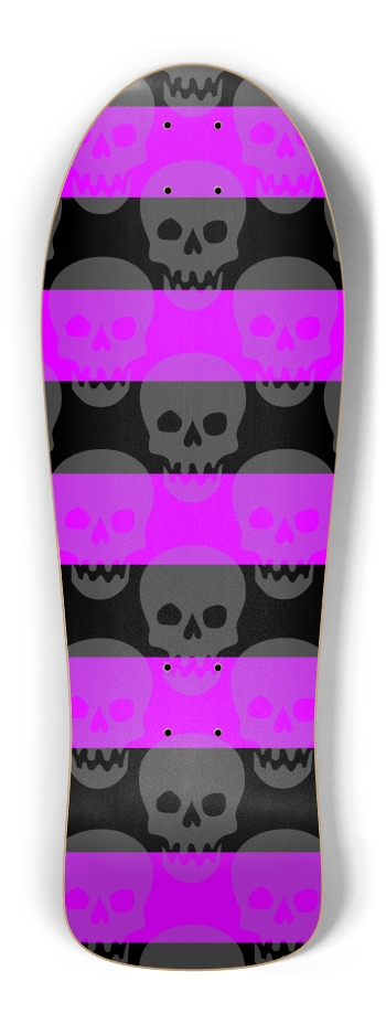 Pink Deathrock Stripes Old School Shape