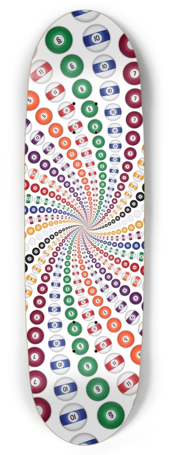 Billiards / Pool Balls Spiral