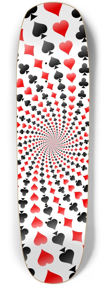 Card Suits Spiral / Vortex Square Nose