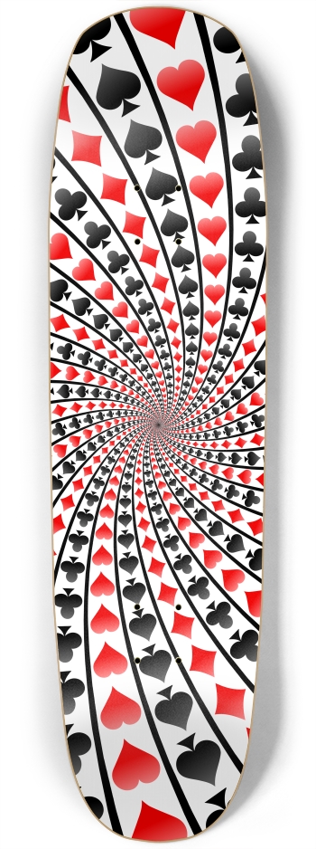 Card Suits Spiral / Vortex Square Nose