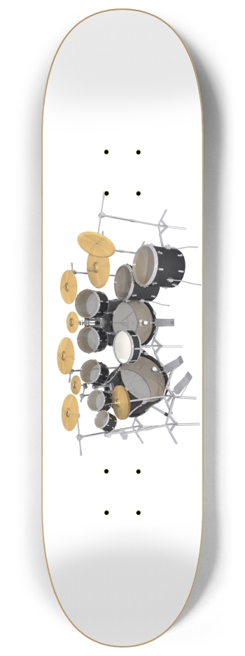 Large Drum Kit 8-1/4 Skateboard Deck