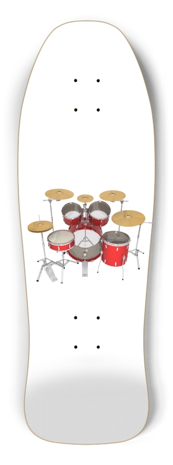 Red Drum Kit Shredder Shape